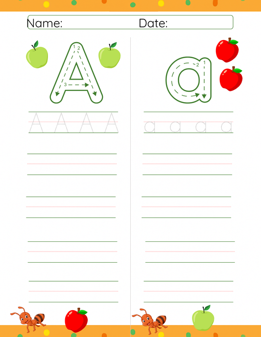 Let's Trace Letter A